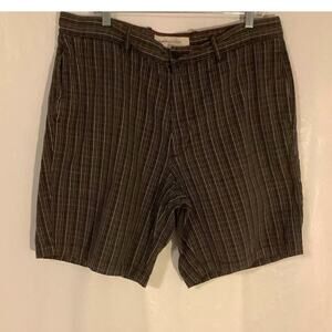 Perry Ellis Cottons Mens Multicolor Plaid 100% Cotton Golf Shorts Size 38